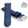 Fluco Easy-Klick Uhrenband Modell Amerika-XL blau 18 mm Handarbeit