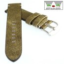 Easy-Klick Vintage Antik-Rindleder Uhrenarmband Modell Aspirito pistachio-grün 20 mm