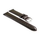 Feines englisches Bridle-Leder Easy-Klick Uhrenarmband Modell Cambridge-XL mocca 20 mm