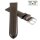 Feines englisches Bridle-Leder Easy-Klick Uhrenarmband Modell Cambridge-XL mocca 20 mm