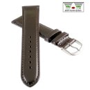 Feines englisches Bridle-Leder Easy-Klick Uhrenarmband Modell Cambridge mocca 17 mm