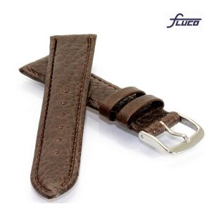 Fluco Uhrenarmband Modell Record-XL dunkel-braun 16 mm Handarbeit