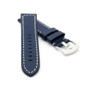 Kalbsleder Flieger Uhrenarmband Modell Belgrad dunkelblau...