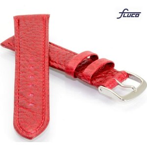 Fluco Uhrenarmband Modell Record-XL rot 20 mm Handarbeit