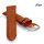 Fluco Uhrenarmband Modell Record-XL mittel-braun 22 mm Handarbeit