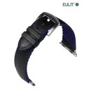 Eulit Hybrid Silikon-Leder Uhrenenband Modell...
