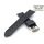 Silikon Easy-Klick Uhrenarmband mit Muster Modell Nemo schwarz 24 mm