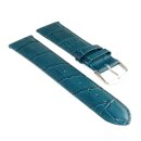 Feines Easy-Klick Alligator Leder Uhrenarmband Modell Genf-71S NL aquamarine 20 mm