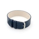 Feinstes Leder Durchzugs-Uhrenarmband Modell Luzern dunkel-blau 10 mm 