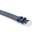 Feinstes Leder Durchzugs-Uhrenarmband Modell Luzern dunkel-blau 16 mm