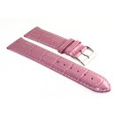 Feines Easy-Klick Alligator Leder Uhrenarmband Modell Genf-71S NL confetto-rosa 20 mm