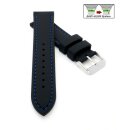 Easy-Klick Silikon Uhrenarmband Modell Reef schwarz-BN mit Seitenriegel 20 mm