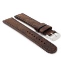 Echt Kamelleder Vintage Uhrenarmband Modell Kairo-XL braun-SN 22 mm