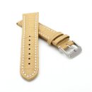 Alligator Uhrenarmband Modell Louisiana-NL sand-beige-WN 18 mm