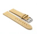 Alligator Uhrenarmband Modell Louisiana-NL sand-beige-WN 22 mm