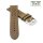 Easy-Klick Soft Kalb-Nappa Rallye Uhrenarmband Modell Montreal-Golf-XL khaki-grün 20 mm