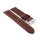 Soft Kalb-Nappa Rallye Uhrenarmband Modell Montreal-Golf-XL mocca 18 mm