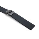 Silikon Uhrenarmband Modell Rhodos-FS-P schwarz 18 mm,...