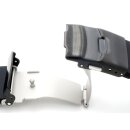 Easy-Klick Silikon Uhrenarmband Modell Rhodos-FS-P schwarz 22 mm, Faltschließe