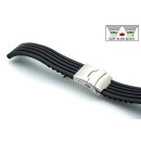 Easy-Klick Silikon Uhrenarmband Modell Kreta-FS-S schwarz...