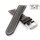 Easy-Klick Büffelleder Uhrenarmband Modell Buffalo schwarz 20 mm