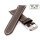 Easy-Klick Büffelleder Uhrenarmband Modell Buffalo-XL dunkel-braun 22 mm