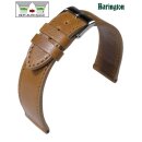 Barington Easy-Klick Rindleder Uhrenarmband Modell Bauhaus cognac 18 mm, Handmade