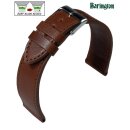 Barington Easy-Klick Rindleder Uhrenarmband Modell Bauhaus cacao 18 mm, Handmade