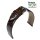 Barington Easy-Klick echt Straußbein Uhrenarmband dunkel-braun 20 mm, Handarbeit