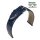 Barington Easy-Klick echt Straussbein Uhrenarmband blau 20 mm, Handarbeit