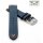 Easy-Klick Rindleder Uhrenarmband Modell Beluga-Pito-NL blau-orange 22 mm