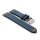 Easy-Klick Rindleder Uhrenarmband Modell Beluga-Gino blau-orange 24 mm