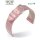 Feines Eulit Easy-Klick Alligator Uhrenarmband Modell Rainbow rosa 16 mm ohne Naht