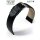 Feines Eulit Easy-Klick Alligator Uhrenarmband Modell Rainbow schwarz 18 mm ohne Naht