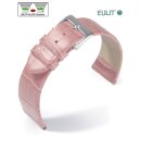 Feines Eulit Easy-Klick Alligator Uhrenarmband Modell Rainbow rosa 18 mm ohne Naht