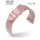 Feines Eulit Easy-Klick Alligator Uhrenarmband Modell Rainbow rosa 18 mm ohne Naht