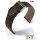 Eulux Easy-Klick Oliven-Leder Uhrenarmband Modell Olive mocca 18 mm, Handarbeit
