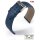Eulux Easy-Klick Oliven-Leder Uhrenarmband Modell Olive blau 20 mm, Handarbeit