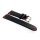 Easy-Klick Rindleder Uhrenarmband Modell Beluga-Coke-NL schwarz-rot 18 mm, Coke Farben