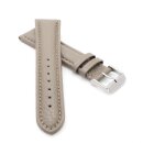 Soft-Kalbsleder Uhrenarmband Modell Freiburg-DS taupe-TiT...