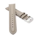 Soft-Kalbsleder Uhrenarmband Modell Freiburg-DS taupe-WN...