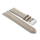 Easy-Klick Kalbsleder Uhrenarmband Modell Freiburg-DS taupe-WN 24 mm