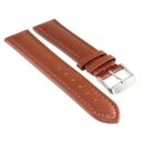 Easy-Klick Kalbsleder Uhrenarmband Modell Freiburg-DS cognac-TiT 18 mm