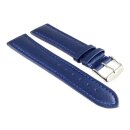 Easy-Klick Kalbsleder Uhrenarmband Modell Freiburg-DS navyblau-TiT 18 mm