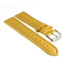 Easy-Klick Kalbsleder Uhrenarmband Modell Freiburg-DS gelb-TiT 26 mm