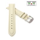 Easy-Klick Kalbsleder Uhrenarmband Modell Freiburg-DS perle-creme-TiT 20 mm