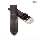 Fluco Uhrenarmband Shell Cordovan Modell Galopper-Chrono mocca-TiT 18 mm Handarbeit