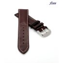 Fluco Uhrenarmband Shell Cordovan Modell Galopper-Chrono mocca-WN 18 mm Handarbeit