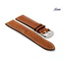 Fluco Uhrenarmband Shell Cordovan Modell Galopper-Chrono cognac-WN 22 mm Handarbeit