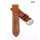 Fluco Uhrenarmband Shell Cordovan Modell Galopper-Chrono cognac-WN 22 mm Handarbeit